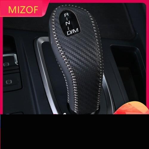 Real Leather Carbon Fibre Protective Gear Shift Collars For Great Wall Haval Hover F7 F7X CAB182