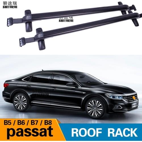 2Pcs Roof bars For VOLKSWAGEN passat 2001-2019 B5 B6 B7 B8 Aluminum Alloy Side Bars Cross Rails Roof Rack Luggage