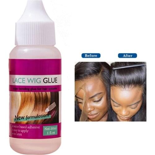 30ml Invisibility Adhesive Lace Wig Glue Hide The Hairline Waterproof Scalp Protection Lace Headgear Glue Wig Glue Lace Wig Glue