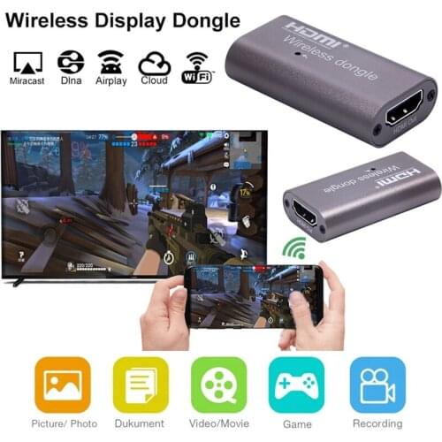 Wireless Wifi HDMI Dongle TV Stick Video Display Adapter HD Media Streamer Receiver for IPhone 8 X 11 12 IOS Android Phone To TV