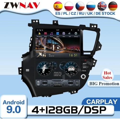 Carplay Tesla Screen Android 9 Video Player For KIA Optima K5 2010 2011 2012 2013 Car Radio Receiver Auto Audio Stereo Head Unit