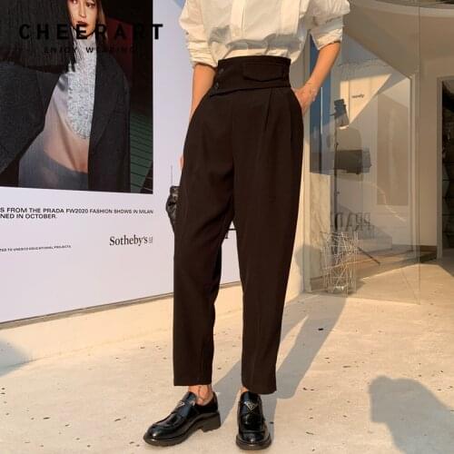 Женские брюки с высокой талией Cheerart China At AliExpress