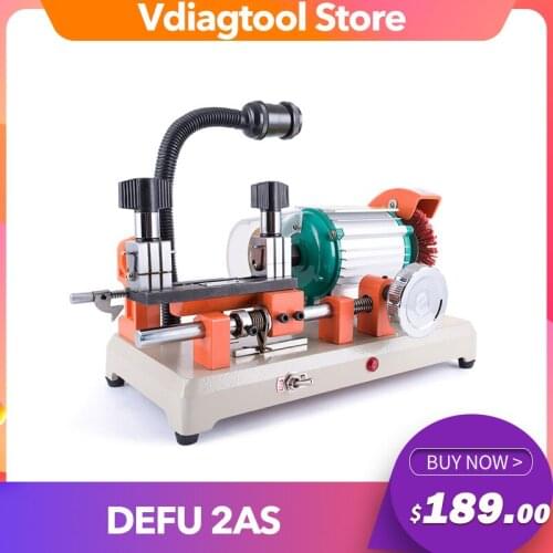 DEFU 2AS Car And House Key Cutting Machine Horizontal Key Cutter 220V Key Duplicating Machine Locksmith Tools