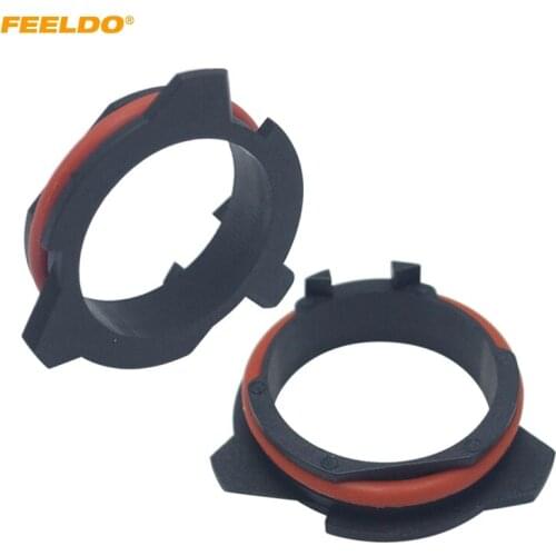 FEELDO 2x LED Headlight Retainers Adapter for BMW 5 Series E39-2 Benz SLK Car H7 LED Bulb Clip Socket Holder #MX5936