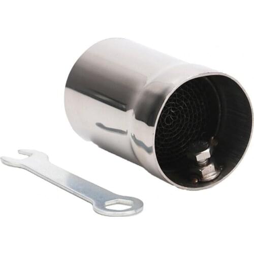 DB Killer High-temperature Resistant Compact 48MM Motorcycle Exhaust Muffler Compact Scooter Muffler Pipe Exhaust Muffler