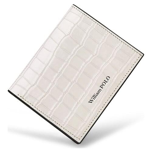 WILLIAMPOLO Coin Purse Leather Fashion Crocodile Pattern Wallet Zipper Pocket for Coin Card Holder Case Women Wallets PL201486