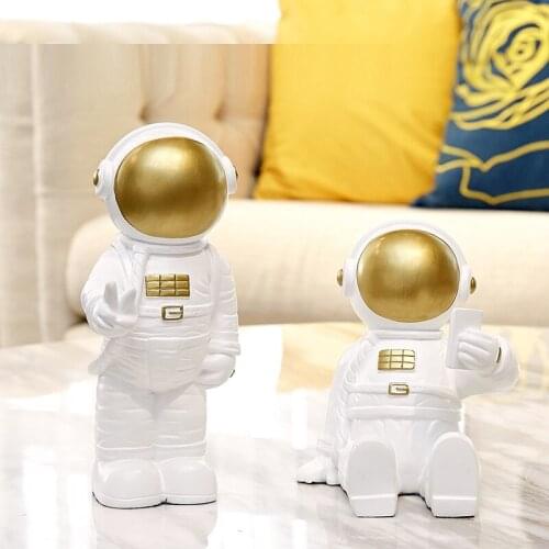Nordic Creative Resin Astronaut Flower Arrangement Decorative Ornaments Living Room Desktop Modern Home Decorations R4231