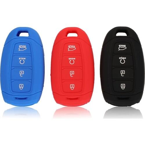 Kutery 10X Remote Silicone Key Cover Case 4BTN For Hyundai i30 i35 i40 Kona Azera Elantra Solaris grandeur Ig Accent Santa F