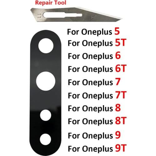 New Rear Back Camera Glass Lens For Oneplus 8T 9 Pro Nord N100 With Ahesive Sticker
