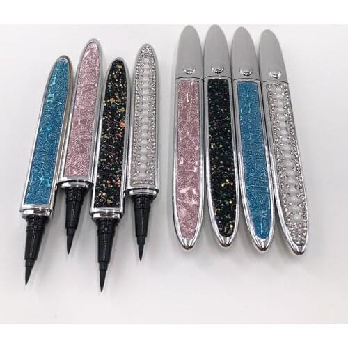 Professional Liquid Waterproof Eyeliner Long Lasting Silver Diamond Adhesive Lash Glue Pencil For Makeup