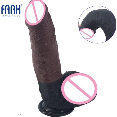 Realistic Silicone Dildo Thick Penis Big Cock Dick Sucker Sex Toys Female Masturbation Lesbian Vagina Flirting Orgasm Game Store