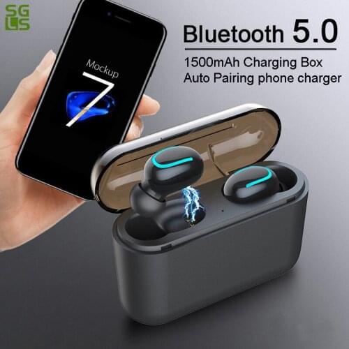 Bluetooth 5.0 Earphones TWS Wireless Headphones Blutooth Earphone Handsfree Headphone Sports Earbuds Gaming Headset Phone PK HBQ