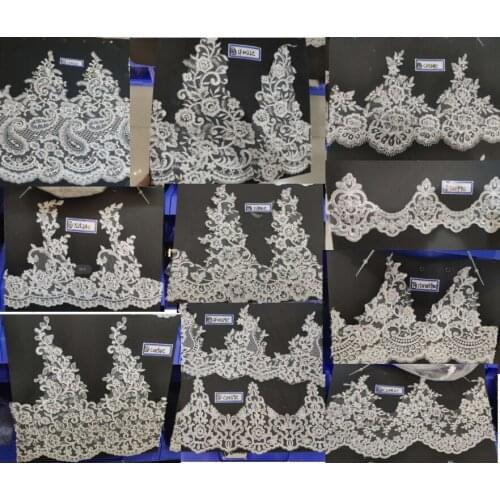 Wedding Dress Bone Flower Lace Trim DIY Veil Trim Hat And Bridal Dress Hem 15 Yards/Lots