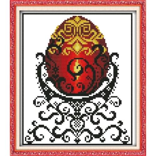 Joy Sunday Halloween Egg Home Decorations Child DIY&Gift Handmade Cross Stitch Needlework Embroidery Counting Pattern on Canvas