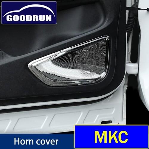 For Lincoln MKC interior door speakers loudspeaker trim panel car horn audio audio frame decoration protective cover