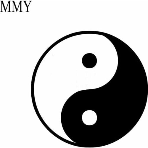 15cm*15cm Ying Yang Bike Funny Vinyl Decal Sticker Car Stickers Window