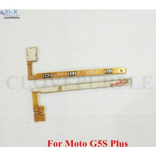 10PCS/Lot for Motorola Moto G5S Plus Power & Volume Side Buttons Flex Cable Repair Spare Parts