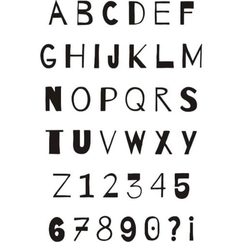 Clear silicone stamps uppercase letter stamps scrapbook,planner stmaps