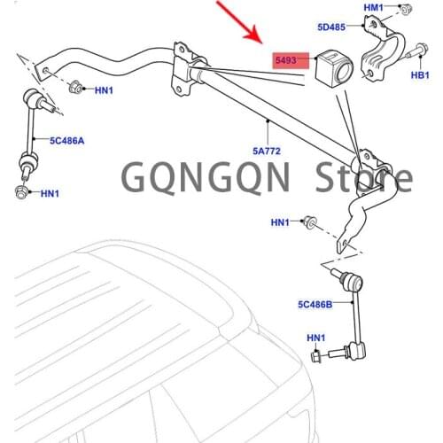 CAR balance rod rubber sleeve 2013 -2021lan dro ve rdi sco ver y4r ang ero ver stabilizer bar opening rubber sleeve stabilizer b