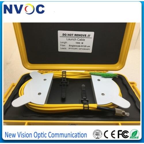 Free Shipping G652D SC-APC OTDR Dead Zone Eliminator,2000M 1310/1550nm Fiber Optic OTDR Launch Cable Box,SM 2KM OTDR Fiber Ring