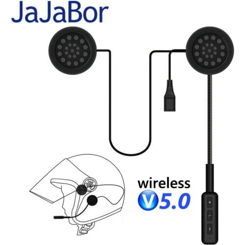 JaJaBor Wireless Bluetooth Headset Motorcycle Helmet Earphone Headphone Speaker Handsfree Music For MP3 MP4 Smartphone