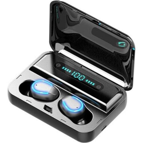 F9-5 TWS 5.0 Touch Bluetooth Earphones HD Stereo Handsfree Wireless Headphones Business Gaming Headset with Led Display Earphone