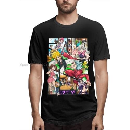 The Seven Deadly Sins T Shirt Top Design New Arrival Short Sleeve New Design For Boy Popular Custom O-Neck Camiseta For Male Tee