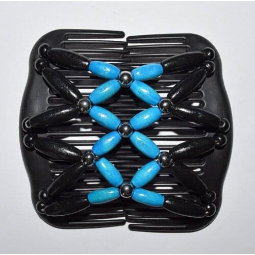 Black blue silver beads comb 20pcs/lot professional work lady hair accessory Easy to Use classical comb