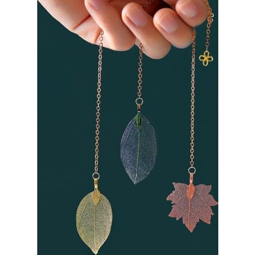 Retro Literary Leaf Bookmark Hollow Bookmark Office Supplies Student Gift Book Marks for Teachers Beautiful Book Accessories