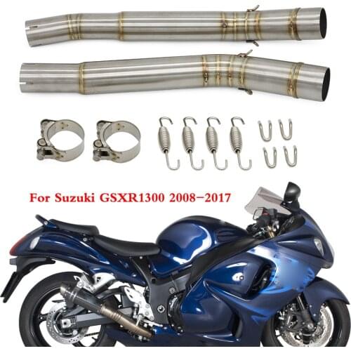 Motorcycle Exhaust Middle Link Pipe For Suzuki Hayabusa GSX-R GSXR 1300 GSXR1300 2008 2009 2010 2011 2012 2013 2014 2015 - 2017