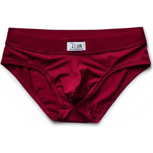 Underpants underwear men gay solid ropa interior hombre breathable cuecas masculinas youth classic sissy underwear slip hombre