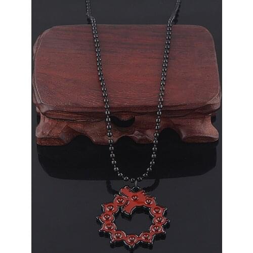 SG Anime The Seven Deadly Sins Dragon Necklace Nanatsu no Taizai Metal Pendant Necklace For Men Women Choker Jewelry Accessories