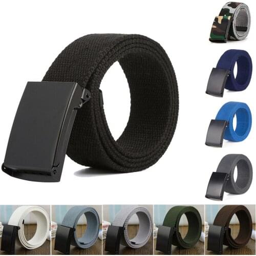 Men Belt 2021 Fashion Unisex Army Tactical Waist Belt Jeans Male Casual Luxury Canvas Webbing Waistband Ceinture Femme