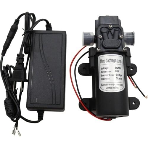 1/2" Diaphragm Pump DC 12V 60W Agricultural Extractor Self Priming Pump Garden Irrigation Car Wash Watering tools
