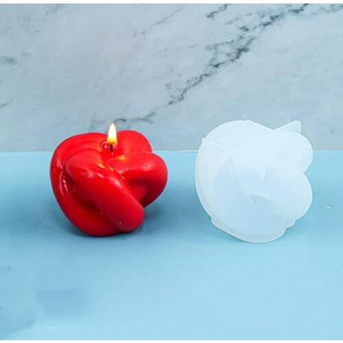 New Twist Knot Ball Candle Mold Magic Ball Candle Silicone Mould Mousse Cake Mold DIY Silicone Aromatherapy Candle Making Mold