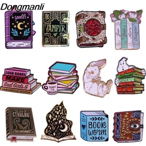 P5608 Dongmanli Charm Enamel Pins Brooches Women Men Backpack Bags Badge Fashion Lapel Jewelry Kids Gifts