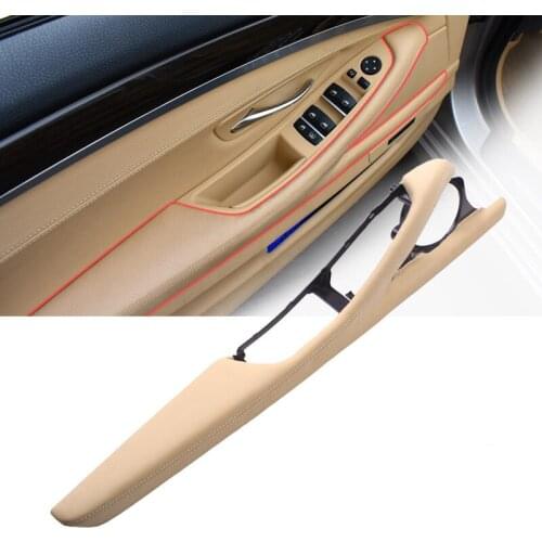 Car Door Armrest Panel Microfiber Leather cover trim accessories LHD for BMW 5 series F18 2010-2017