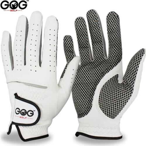 New Free Shipping Genuine Leather Golf Gloves Mens Left Right Hand Soft Breathable Pure Sheepskin Golf Gloves Golf Accessories