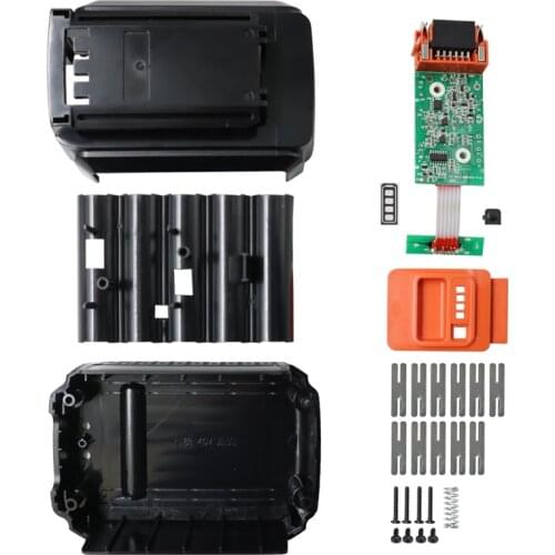 Dawupine Battery Plastic Case Charging Protection Circuit Board PCB box shell house for Black Decker 40V LBXR36 BL2036 LBX2040