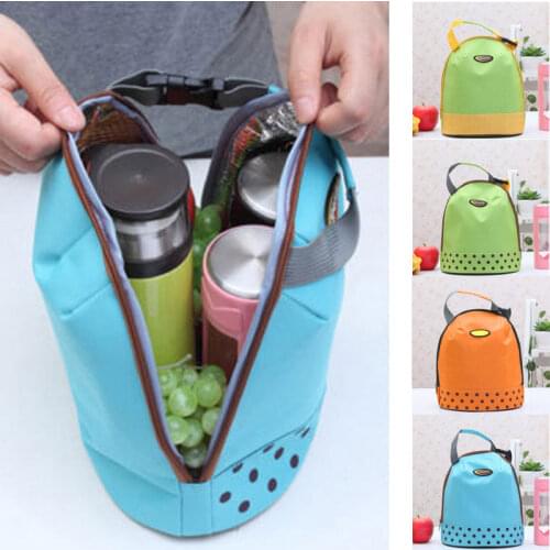 Portable Cooler Tote Insulated Canvas Lunch Bag Thermal Food Picnic Bento Lunch Bags Bolsa Termica