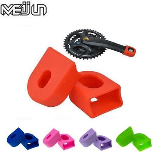 1Pair MEIJUN Mountain Bikes MTB Road Folding Bicycle Cycling Crankset Crank Protective Sleeve Cover Parts