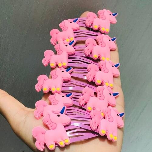 10Pcs/Set Kawaii Animal Unicorn Hairpins For Girls Headwear Sweet Hair Clips Barrettes Kids Fashion Hair Accessories