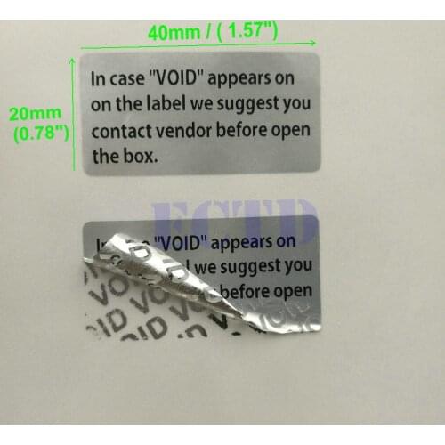100 ~ in case void sticker Warranty "void" sealing Sticker Label Seal waterproof