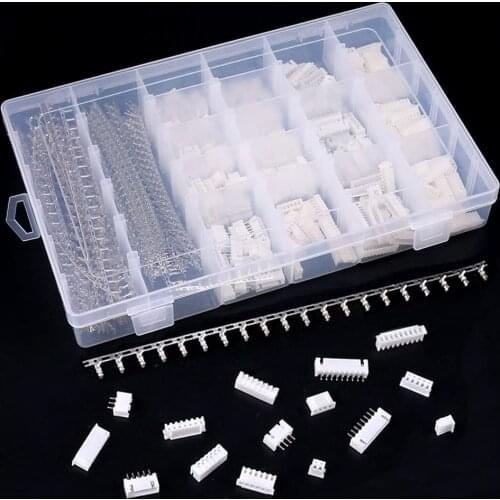 1180 Pieces 2.54mm 2/3/4/5/6/7/8/9 Pin Housing Adapter Cable Connector Socket Male and Female with 2.54mm Female Pin Header Conn