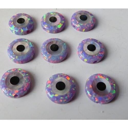 20pcs/lot 10mm Synthetic Round Evil Eye Opal for DIY Jewelry Round Evil Eye Opal Evil Eye Opal Beads