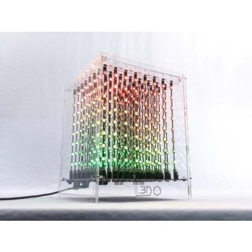 Free shipping Make for L3D Cube 8x8x8 Full Color Kit Full Color Light cube No need for welding