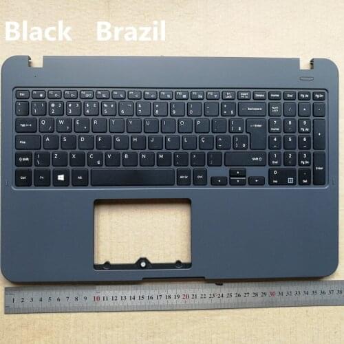Brazil/korean layout new laptop keyboard with palmrest for Samsung 35X0AA-X07 X06 X03 X04 X05 X06 350XAA BA98-01470A black