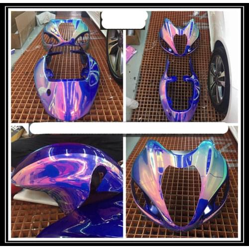 Electro Coating Pink Blue Car Body Film Glossy Shinny Color Car Interior Styling Vinly Wrap for Home Laptop Mobile Use