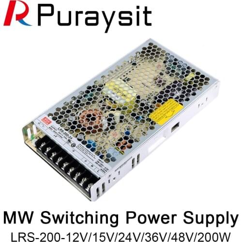 MeanWell LRS-200-3.3V 4.2V 5V 12V 15V 24V 36V 48V Switching Power Supply MEANWELL AC/DC 200W Single Output