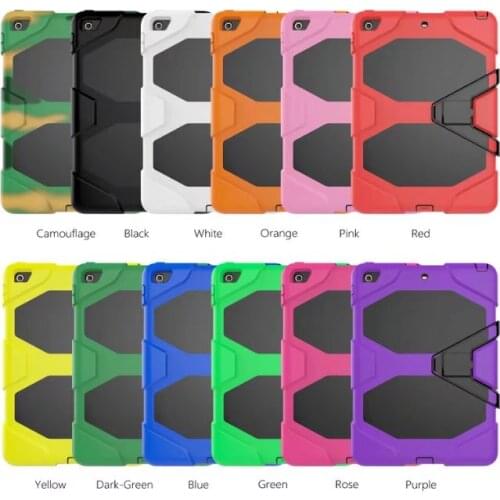 Fashion Stand Case Silicon+PC hybrid stand Cover case for New iPad 2017 9.7 2018 A1822 A1823 A1893 Shock Proof Multifunction+pen